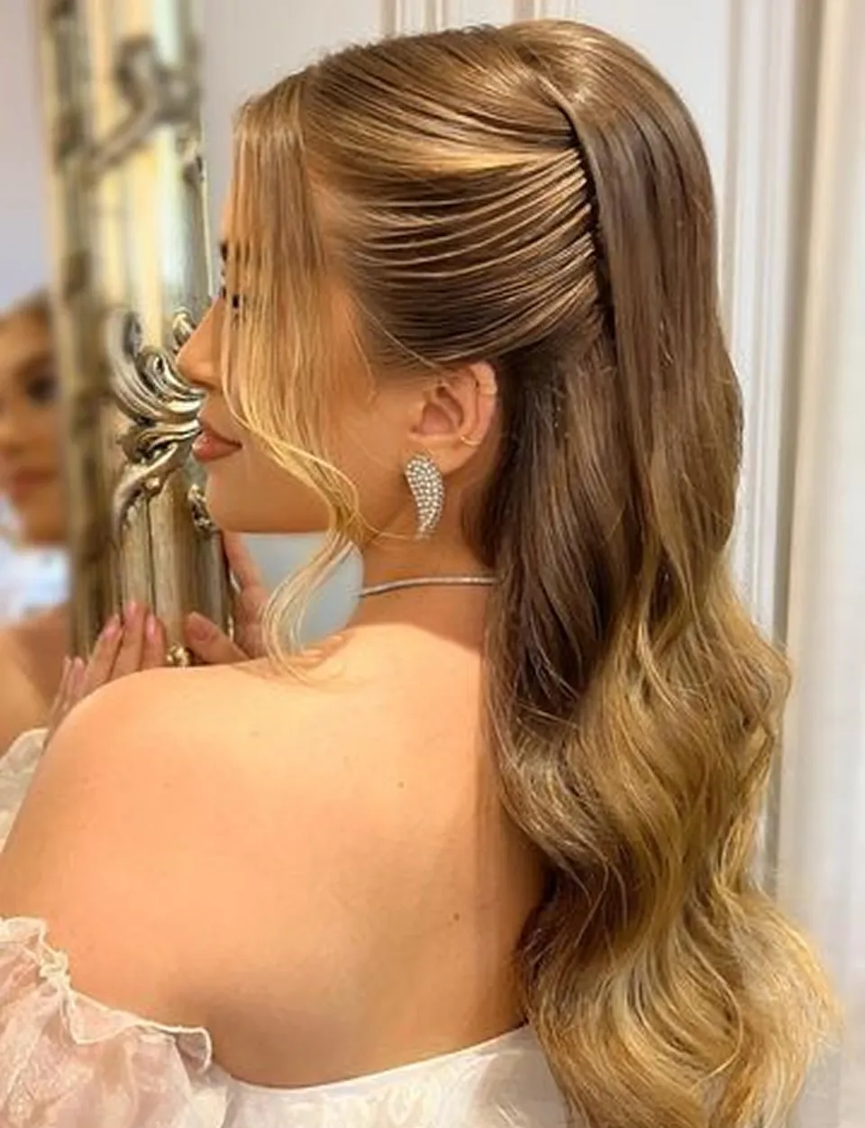Rabo de cavalo com ondas